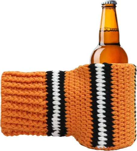 Miniatura 8 de Guantes de lana FunisFun para cerveza, guante tejido para beber con costuras para regalo de broma de elefante blanco, idea para fiestas previas al