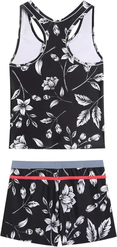 Miniatura 2 de PROALLO Traje de baño de verano para niñas pequeñas, traje de baño de dos piezas tipo tankini
