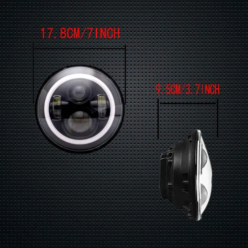 Miniatura 3 de Compatible con Mazda Miata MX5 MX-5 1990-1997 H6024 Pareja de luces de faro Halo Ojo de Ángel Blanco DRL Luz de giro Ámbar con haz alto y bajo