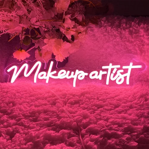 Miniatura 3 de Letrero de neón para artista de maquillaje para spa, sala de belleza, cejas de uñas, decoración LED de arte de pared para tiendas de negocios