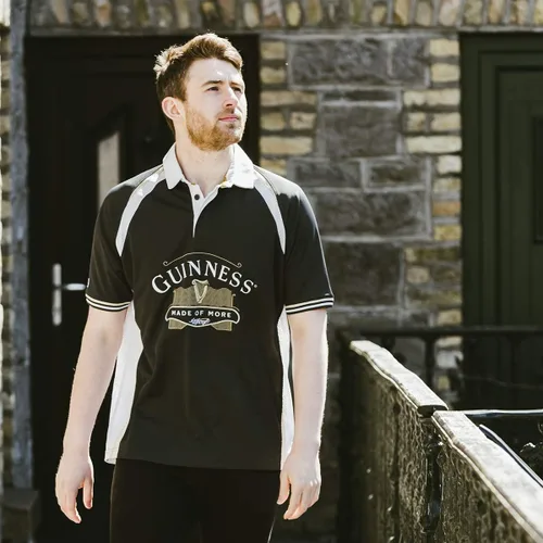 Miniatura 7 de Guinness - Camiseta de rugby con diseño de color negro