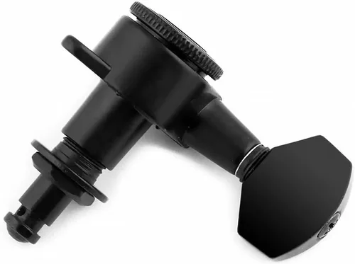 Miniatura 6 de Rubatone Clavijas de afinación de cuerda de guitarra con bloqueo, cabezales sellados, afinadores, teclas de afinación 6 en línea para guitarra