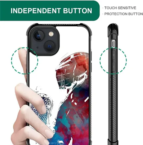 Miniatura 56 de Compatible con funda para iPhone 6 Plus/6s Plus,Bite Your Teeth Diseño de patrón asombroso, funda trasera dura de PC anti-arañazos y a prueba