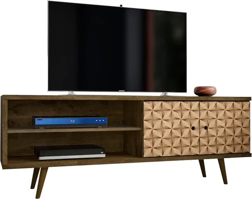 Miniatura 33 de Manhattan Comfort Liberty Soporte de TV Moderno de Mediados de Siglo para Televisores de hasta 46 Pulgadas, Centro de Entretenimiento