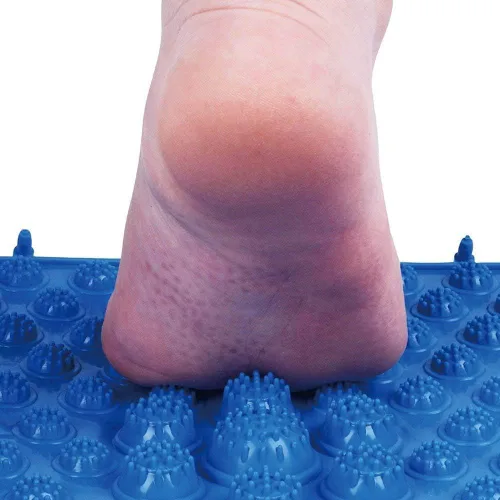 Miniatura 2 de Alfombrilla de masaje de pies, almohadilla de masaje, tapete de baño, tapete de yoga, juego al aire libre, 4 unidades (azul)