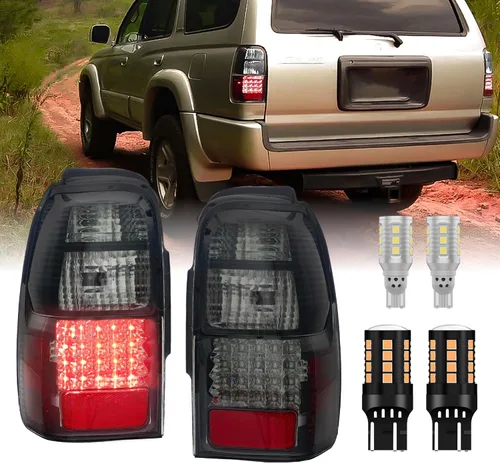 Miniatura 16 de USR DEPO 96-02 Luces traseras para 4Runner - Rojo/Transparente Plug and Play TODOS LOS LED INCLUIDOS Juego de lámparas traseras
