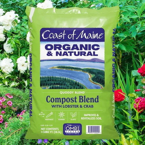 Miniatura 2 de Coast of Maine Quoddy Blend, 1 pies cúbicos (paquete de 2) mezcla de compost orgánico y natural con langosta y cangrejo - Mejora y revitaliza
