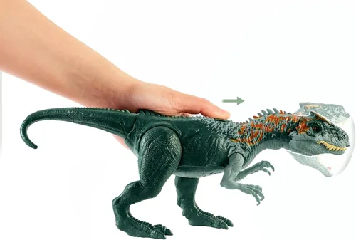 Miniatura 5 de Juguetes de Jurassic World Toys Roar Attack Tiranosaurio Camp Cretaceous Figura de dinosaurio con articulaciones móviles, escultura realista