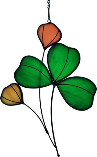Miniatura 10 de Decoración de flores para colgar en la ventana de vitral, paneles de ventana para decoración de festividades, regalos de cumpleaños para mamá, mujer