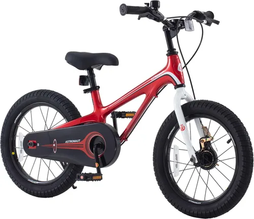 Miniatura 9 de RoyalBaby Bicicleta para niños, ligera de aleación de magnesio de 16/18 pulgadas, para niños y niñas de 4 a 9 años, ruedas de entrenamiento