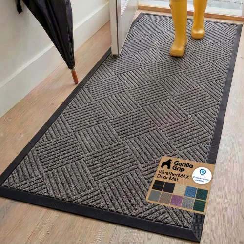 Miniatura 91 de Gorilla Grip WeatherMax - Tapete para todas las estaciones 100% impermeable, 17 x 29 pulgadas, goma natural duradera, resistente a manchas