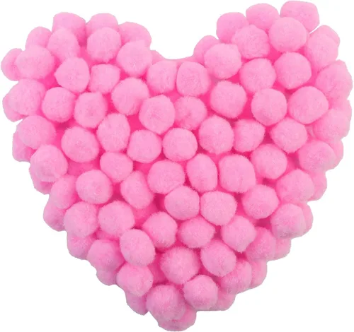 Miniatura 10 de Morfen 150 pompones para manualidades, color marrón claro, bolas de pompón mullido de 1 pulgada para manualidades, proyectos de manualidades
