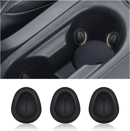 Limitador de portavasos de automóvil, posavasos de silicona antivibraciones para portavasos de automóvil, universal, autoadhesivo, estabilizador,