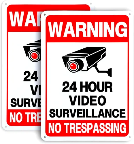 Miniatura 12 de 2 paquetes de señales de no trespassing de propiedad privada – 10x7 pulgadas de aluminio libre de óxido, impreso con UV, recubrimiento reflectante