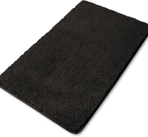 Miniatura 278 de Yeaban Alfombra de pasillo de baño de 24 x 72 pulgadas, antideslizante, alfombra de baño larga de felpilla gruesa, absorbente y lavable, alfombra