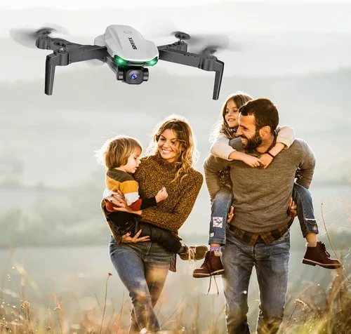 Miniatura 8 de SIMREX Dron con cámara 1080P para niños y adultos, cuadricóptero RC con mantenimiento de altitud, mini dron con inicio con una tecla, vuelo