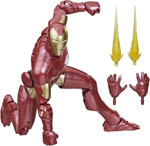 Marvel Legends Series: Iron Man (Extremis) - Figura de acción coleccionable de cómic clásico de 6 pulgadas, más de 4 años
