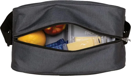 Miniatura 5 de PackIt Enfriador de latas Zuma congelable, construido con tecnología EcoFreeze, plegable, reutilizable, cierre con cremallera con correa