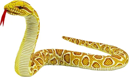 Miniatura 20 de Juguete de Peluche de Serpiente, 52 pulgadas, Lavable, Juguete de Peluche de Serpiente Simulada para Abrazar, Suave y Lindo Regalo para Niños