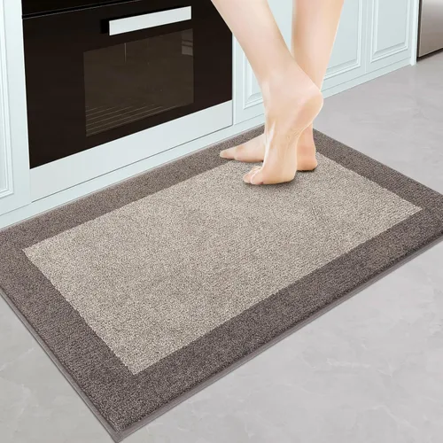 Alfombra de cocina lavable a máquina de 24 x 36 pulgadas, tapete de cocina antideslizante para piso, alfombra de entrada absorbente para dormitorio,