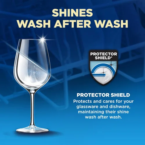 Miniatura 6 de Finish Ultimate Infinity Shine - Cápsulas para lavavajillas, detergente sin necesidad de pre-enjuague, elimina manchas quemadas, con Protector