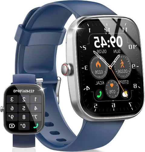 Csasan - Reloj inteligente para hombres y mujeres (Responder/Hacer llamada), pantalla HD de 1.91", reloj inteligente con monitor de ritmo
