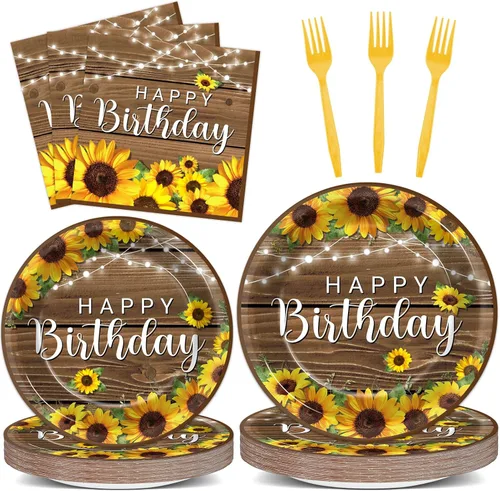 Miniatura 28 de 96 piezas de decoraciones de vaquera, suministros de fiesta, platos de papel con estampado de vaca, platos y servilletas desechables occidentales