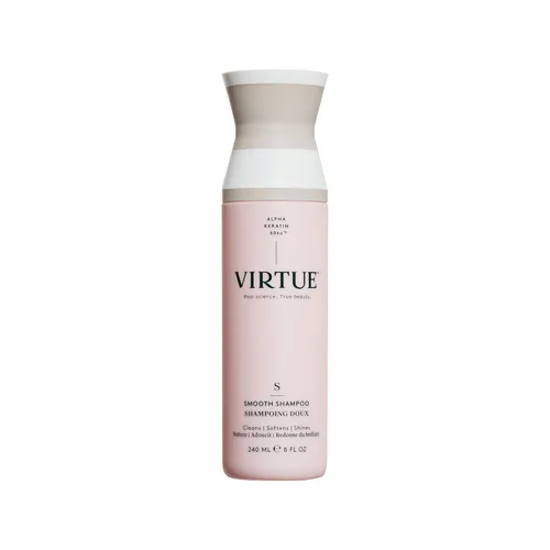 VIRTUE Champú suave sin sulfatos para el control del encrespamiento para cabello rizado, seguro para todo tipo de cabello, seguro para el color