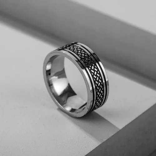 Miniatura 5 de Supra Diamanto 4 anillos de banda lisa para hombres anillos de acero inoxidable para hombres anillos de boda anillos de tótem de boda para hombres
