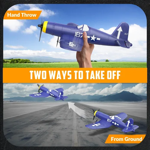 Miniatura 6 de Avión RC de 3 canales de la marca volantexrc, avión de control remoto de combate, juguetes de avión de combate, estabilizador de giro de 6 ejes