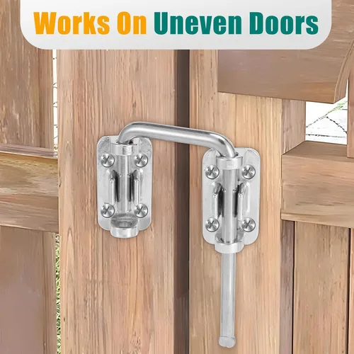Miniatura 4 de HBL' Cerradura para puerta corrediza de vidrio, cerradura de seguridad infantil para puerta corredera de patio y pestillo de bucle, flexible