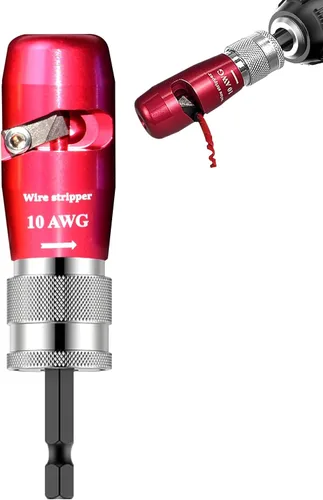 Miniatura 9 de Luckyway - Pelacables de alambre para taladro con herramienta profesional de pelado y torsión de alambre para electricistas, herramienta de torsión