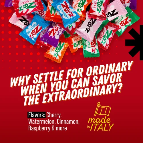 Miniatura 7 de Zotz Caramelos efervescentes a granel (surtidos, 46 unidades) - Caramelo duro envuelto individualmente - Surtido de 3 sabores de frutas, cereza