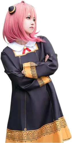 Miniatura 3 de Spy Family Anya Forger - Vestidos de cosplay de anime para mujer, disfraz de uniforme para mujer, conjunto completo