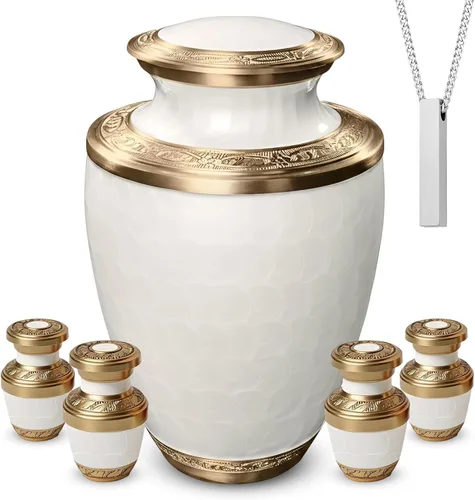 Miniatura 7 de Mini urna de recuerdo para cenizas humanas de adultos hombres y mujeres, funeral y cremación, pequeñas urnas para cenizas humanas, juego de 4