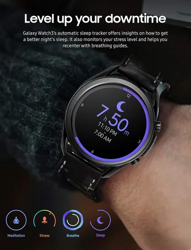 Miniatura 6 de Reloj inteligente Samsung Galaxy Watch 3 (1.772in, GPS, Bluetooth) con monitoreo de salud avanzado, seguimiento de fitness y batería de larga
