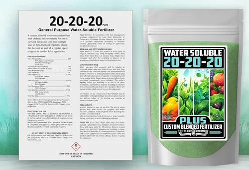 Miniatura 3 de Fertilizante de Grado Comercial 20-20-20 Plus 1 Libra Fertilizante Soluble en Agua para Plantas Fórmula Equilibrada con Micronutrientes