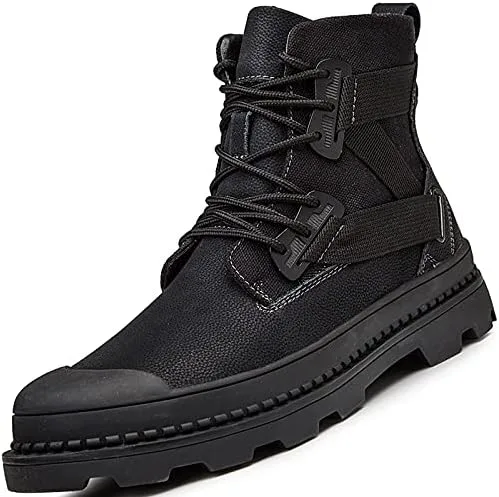 Miniatura 2 de Botas Chelsea para hombre, zapatos casuales de cuero para hombre, Oxford para hombre, color negro, talla grande de EE. UU. para cuero de vaca ancho