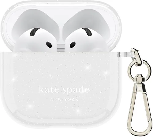 Miniatura 23 de Kate Spade New York Estuche Protector para AirPods Pro con Anillo para Llavero - Flowerbed Blue, Compatible con AirPods Pro de 2ª / 1ª