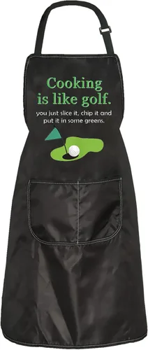 ZJXHPO Cocinar es como un delantal de golf para golfistas, delantal de cocina con bolsillo para golfistas, delantal de cocina, regalo para amantes