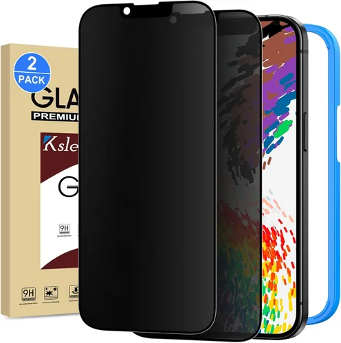 Miniatura 8 de Paquete de 2 protectores de pantalla de privacidad mate para iPhone Air / 17 Air de 6.5 pulgadas con marco de instalación, cobertura completa