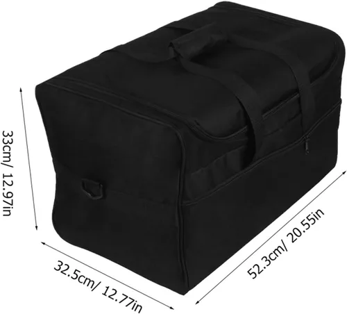 Miniatura 2 de Bolsa de tambor resistente con diseño simple de cremallera, bolsa de tambor de tela Oxford para cajón y accesorios, conveniente estuche