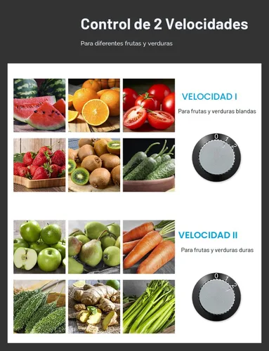Miniatura 3 de Máquina exprimidora, extractor centrífugo de 800 W con boca ancha de 3 pulgadas, canal de alimentación para frutas y verduras, fácil de limpiar