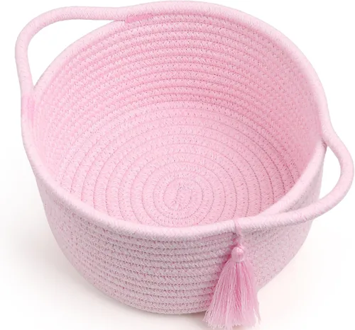 Miniatura 29 de Cestas de regalo grandes vacías para llenar, bonita canasta tejida para adolescentes, mujeres, baby shower, cubo de juguetes pequeño decorativo