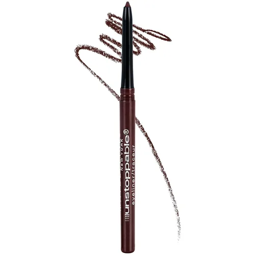 Maybelline Lápiz Delineador de Ojos Mecánico Marrón Impermeable Unstoppable, Fácil de Aplicar, Deslizamiento Suave, Hasta 24 Horas de Uso, Cinnabar