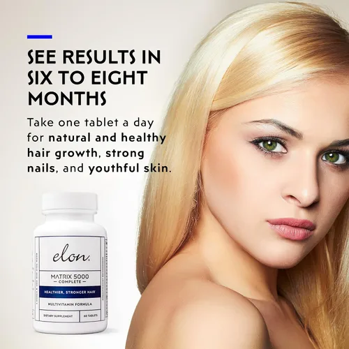 Miniatura 5 de Elon Matrix 5000 - Multivitamínico completo, vitaminas para el crecimiento de la piel, el cabello y las uñas, vitaminas saludables