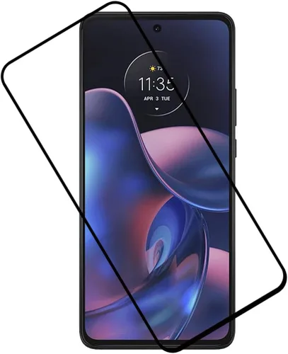 Miniatura 7 de Protector de pantalla de vidrio templado para Motorola Edge 2022 – [2 unidades] Protector de pantalla de vidrio templado negro Frontier Protector