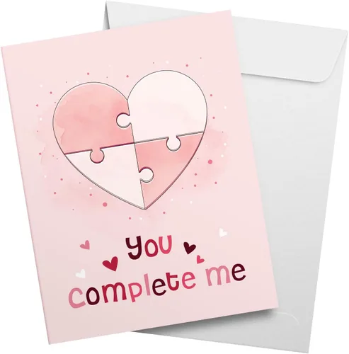Miniatura 16 de Tarjetas de felicitación y sobres grandes para el día de San Valentín "A Big Hug" – 8.5 x 11 pulgadas, tarjeta de San Valentín de tamaño grande