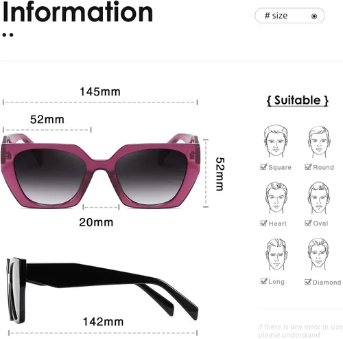 Miniatura 4 de kimorn Gafas de sol para mujeres y hombres de moda retro gafas de sol de moda K1354