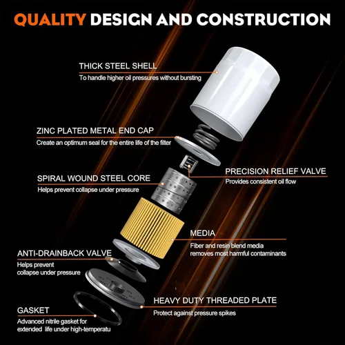 Miniatura 3 de Hipa 12-050-01-S Filtro de aceite Reemplazar el filtro de aceite Kohler 12 050 01-S1 1205001 KH-12-050-01-S 1205001S1 Fit Kohler 7000 Series Cub